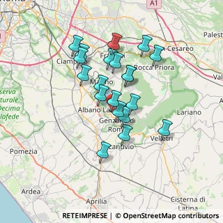 Mappa Via Luigi Fortunati, 00072 Ariccia RM, Italia (6.262)