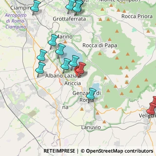 Mappa Via Luigi Fortunati, 00072 Ariccia RM, Italia (5.44067)