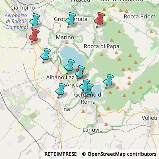 Mappa Via Luigi Fortunati, 00072 Ariccia RM, Italia (4.00727)