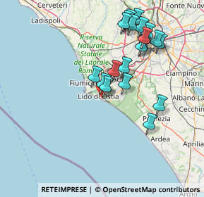 Mappa Via Algajola, 00122 Lido di Ostia RM, Italia (16.1485)