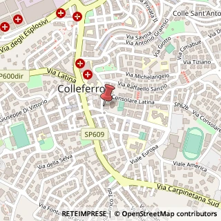 Mappa Via Maurizio Laurenti, 8, 00034 Colleferro, Roma (Lazio)