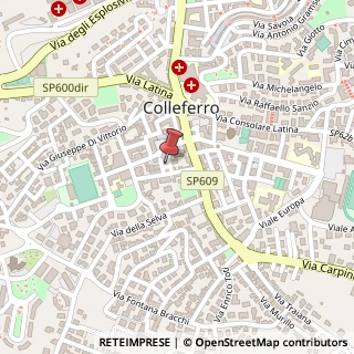 Mappa Via Fratelli Cervi, 1, 00034 Colleferro, Roma (Lazio)