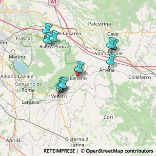 Mappa Via Roma, 00040 Lariano RM, Italia (7.42273)