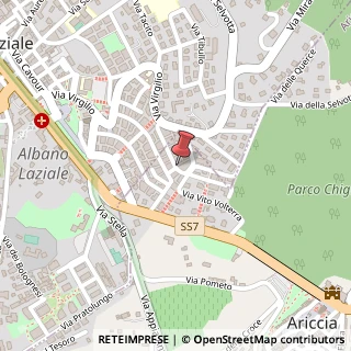 Mappa Via Barnaba Tortolini, 56, 00040 Ariccia, Roma (Lazio)
