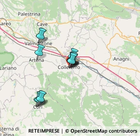 Mappa Via XXIX Gennaio, 00034 Colleferro RM, Italia (5.84692)