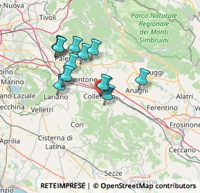 Mappa Via XXIX Gennaio, 00034 Colleferro RM, Italia (11.92214)