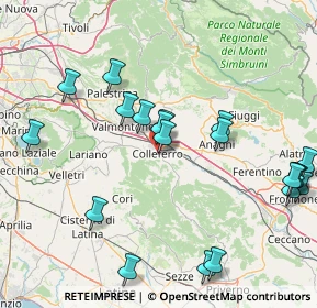 Mappa Via XXIX Gennaio, 00034 Colleferro RM, Italia (19.6135)