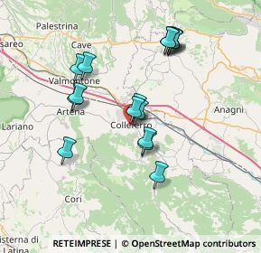 Mappa Via G. Leopardi, 00034 Colleferro RM, Italia (6.91875)