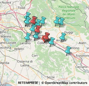 Mappa Via G. Leopardi, 00034 Colleferro RM, Italia (11.5595)