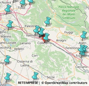 Mappa Via G. Leopardi, 00034 Colleferro RM, Italia (22.34789)