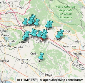 Mappa Via G. Leopardi, 00034 Colleferro RM, Italia (10.9365)