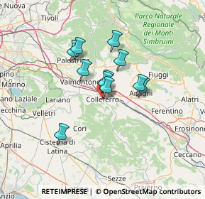 Mappa Via G. Leopardi, 00034 Colleferro RM, Italia (10.27545)