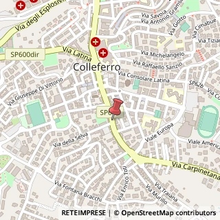 Mappa Corso Filippo Turati,  93, 00034 Colleferro, Roma (Lazio)