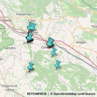 Mappa Via Achille Grandi, 00034 Colleferro RM, Italia (6.90632)