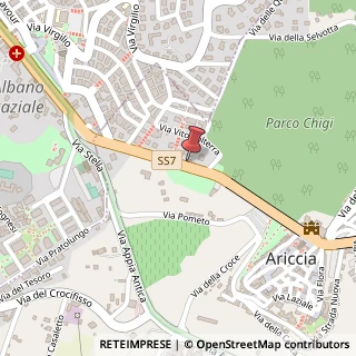 Mappa Via dei Villini, 33, 00040 Ariccia, Roma (Lazio)