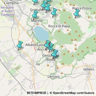 Mappa Viale Alcide De Gasperi, 00072 Ariccia RM, Italia (5.155)