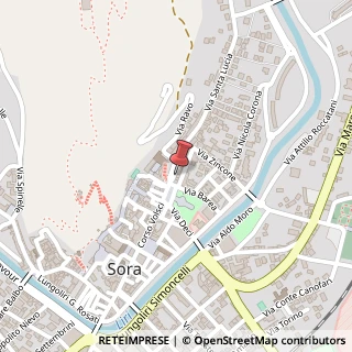 Mappa Via Filippo Corridoni, 80, 03039 Sora, Frosinone (Lazio)