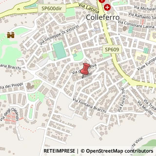 Mappa Via Gaetano Donizetti, 53, 00034 Colleferro RM, Italia, 00034 Colleferro, Roma (Lazio)