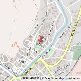 Mappa Via Barea, 11, 03039 Sora, Frosinone (Lazio)