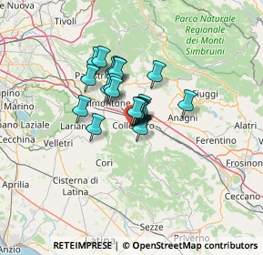Mappa Piazza Gaucci Roberto, 00034 Colleferro RM, Italia (8.221)