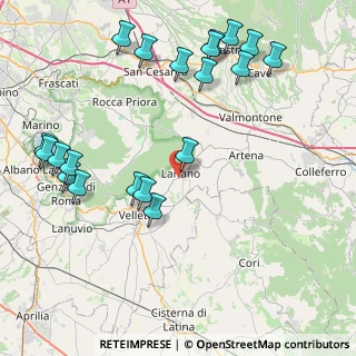Mappa 00040 Lariano RM, Italia (10.6725)