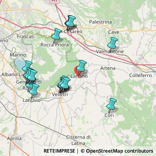 Mappa 00040 Lariano RM, Italia (9.0555)