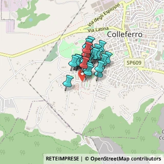 Mappa Via dei Pini, 00034 Colleferro RM, Italia (0.25357)