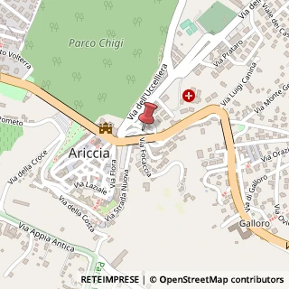 Mappa Via Borgo San Rocco, 31, 00072 Ariccia, Roma (Lazio)