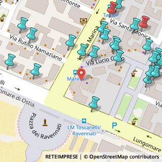 Mappa Piazza dei Ravennati, 00122 Lido di Ostia RM, Italia (0.09231)