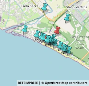 Mappa Via Lucio Coilio, 00122 Lido di Ostia RM, Italia (1.221)