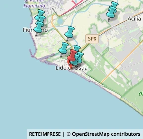 Mappa Via Lucio Coilio, 00122 Lido di Ostia RM, Italia (3.58455)