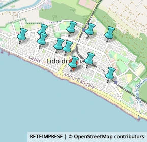 Mappa Viale del Lido, 00121 Lido di Ostia RM, Italia (0.89909)