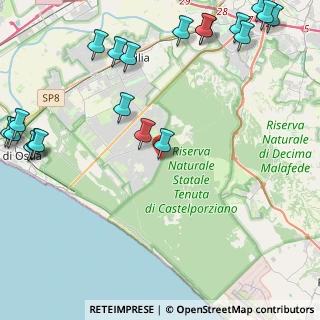 Mappa Via Merano, 00124 Infernetto RM, Italia (6.7205)