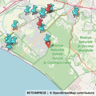 Mappa Via Merano, 00124 Infernetto RM, Italia (6.464)
