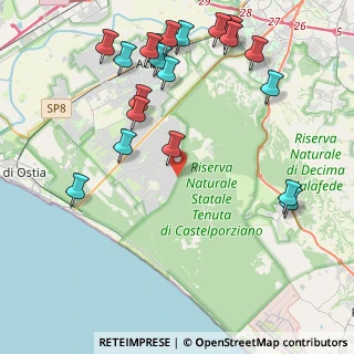 Mappa Via Merano, 00124 Infernetto RM, Italia (5.4)