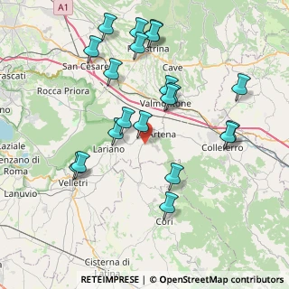 Mappa Via la Grazia, 00031 Artena RM, Italia (8.7705)
