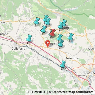 Mappa Rotabile S. Francesco snc, 03012 Anagni FR, Italia (6.95385)