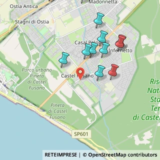 Mappa Via della Cacciuta, 00124 Infernetto RM, Italia (2.34583)
