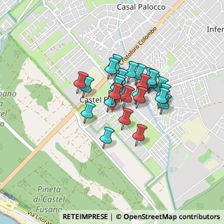Mappa Via Caines, 00124 Roma RM, Italia (0.63077)