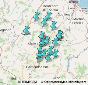 Mappa Zona Artigianale Pip Defenza, 86020 Castellino del Biferno CB, Italia (10.7935)