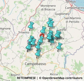 Mappa Zona Artigianale Pip Defenza, 86020 Castellino del Biferno CB, Italia (9.6535)