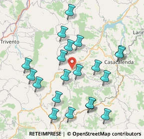 Mappa Zona Artigianale Pip Defenza, 86020 Castellino del Biferno CB, Italia (8.623)