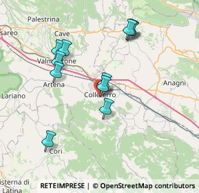 Mappa Via Vincenzo Monti, 00034 Colleferro RM, Italia (7.49455)