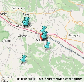 Mappa Via Vincenzo Monti, 00034 Colleferro RM, Italia (5.74455)