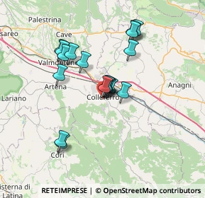 Mappa Via Vincenzo Monti, 00034 Colleferro RM, Italia (6.265)