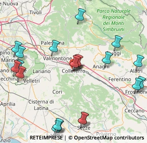 Mappa Via Vincenzo Monti, 00034 Colleferro RM, Italia (21.3915)