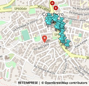Mappa Via Vincenzo Monti, 00034 Colleferro RM, Italia (0.2195)