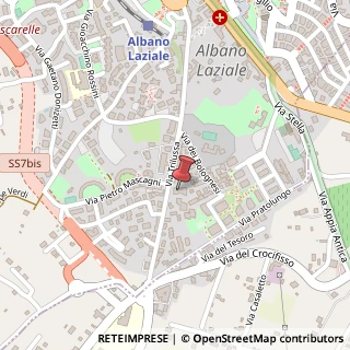 Mappa Via Trilussa, 119, 00041 Albano Laziale, Roma (Lazio)