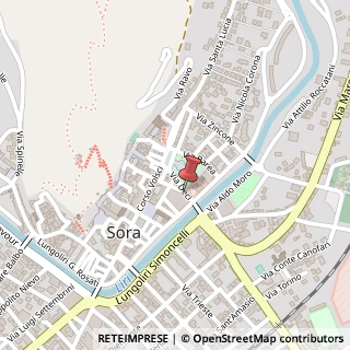 Mappa Via Deci,  12, 03039 Sora, Frosinone (Lazio)
