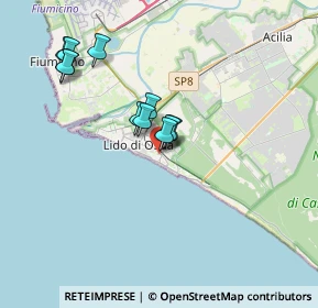 Mappa Via Oletta, 00122 Lido di Ostia RM, Italia (3.29909)